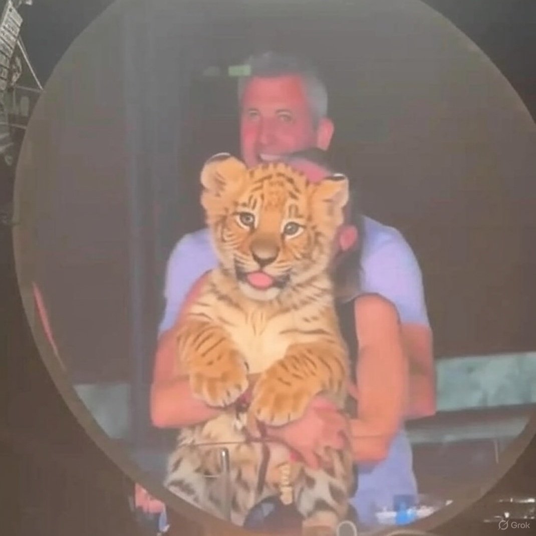 POV: You left your wife and kids to go to Romania to see the newborn liger