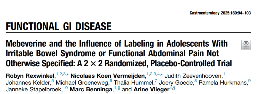 🎯 1/ Nuevo RCT publicado en Gastroenterology
¿Puede el etiquetado (lo que se le dice al paciente) influir más que el medicamento? 🧠💊
Este estudio en adolescentes con SII o dolor abdominal funcional lo explora. ¡Y los hallazgos son provocadores! 👇gastrojournal.org/article/S0016-…