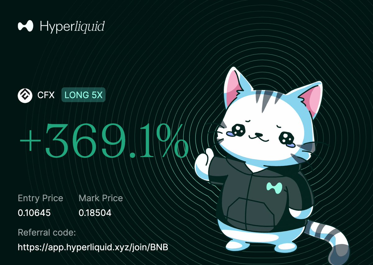 $CFX 我从 0.06 一直买到了 0.1，到现在 0.18，在 x 上也说了很多次了，不知道有没有老板看到。（不过我自己没赚到多少钱，本金少，倍数低，而且 0.14 止盈了一半）

这一波 $sbet，$srm，领航生物