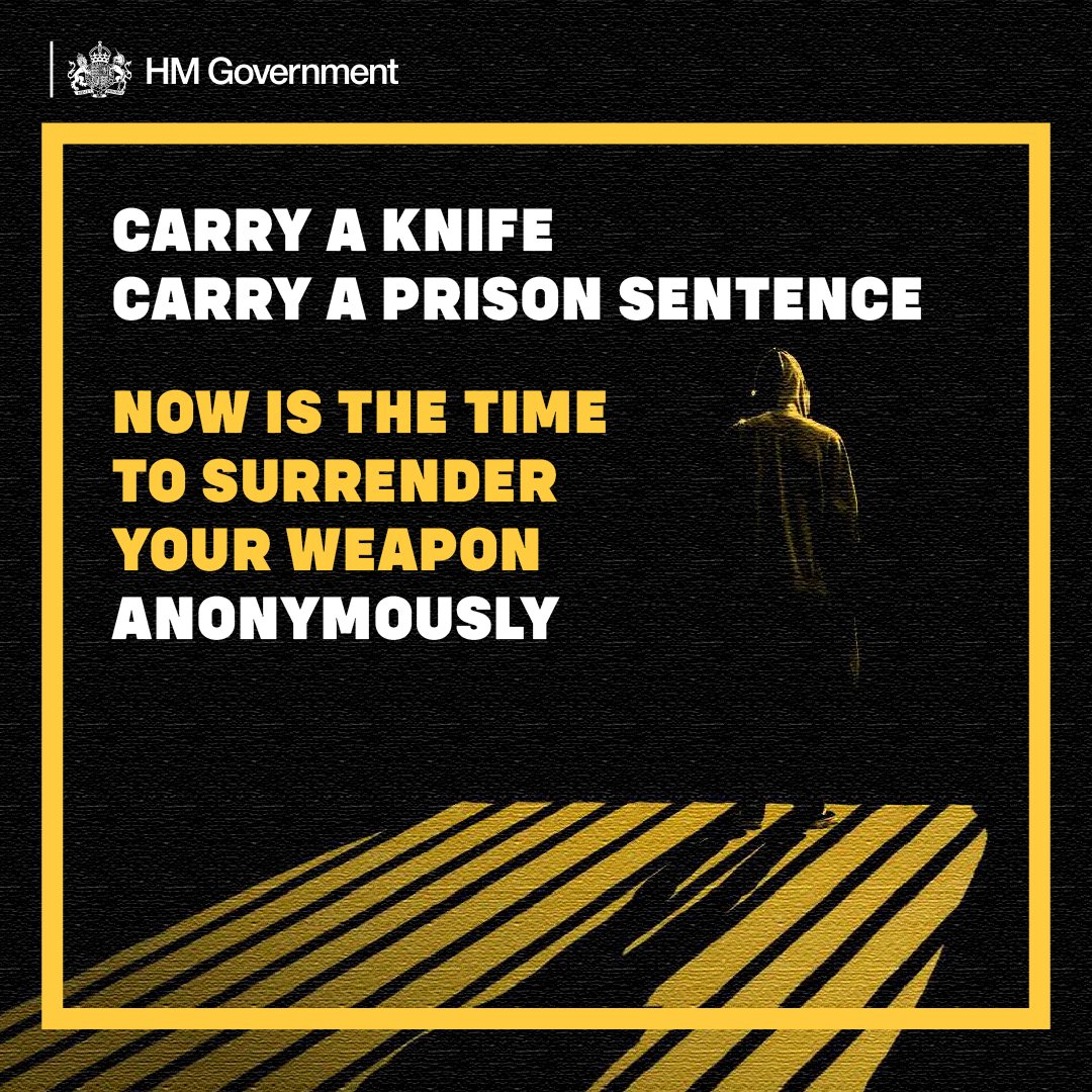 Haringey Council (@haringeycouncil) on Twitter photo 🗑️ #NinjaSword #Amnesty 🗑️
On Wednesday (23 July, 2pm-5pm), a surrender van - facilitated by #FAZAMNESTY/<a href="/FPFaz/">Faron alex paul</a> - will be parked by the Vue Cinema on the High Rd in #WoodGreen for people to dispose of any knives. No ❔s asked.
It's part of ongoing efforts to reduce #knifecrime. 🗑️ #NinjaSword #Amnesty 🗑️
On Wednesday (23 July, 2pm-5pm), a surrender van - facilitated by #FAZAMNESTY/<a href="/FPFaz/">Faron alex paul</a> - will be parked by the Vue Cinema on the High Rd in #WoodGreen for people to dispose of any knives. No ❔s asked.
It's part of ongoing efforts to reduce #knifecrime.