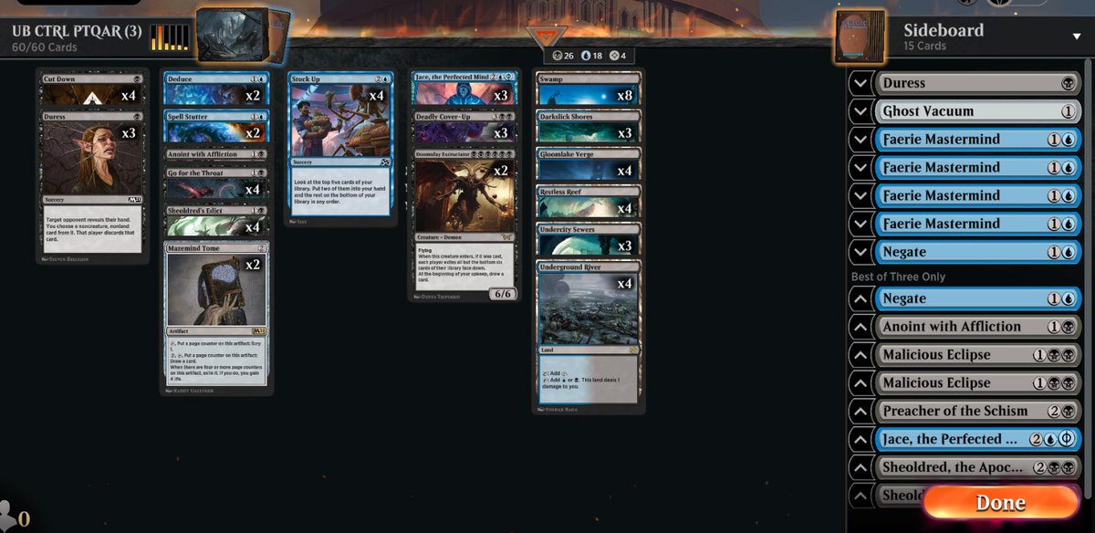 ¡Clasificado al PT Arena con UB 666 special! 👿💧💀

High Reward para un deck que he jugado mucho, y se despide la semana que viene con la rotación de Jace

🔥🔥🔥🔥🔥🔥🔥🔥🔥🔥🔥🔥🔥🔥🔥🔥🔥🔥