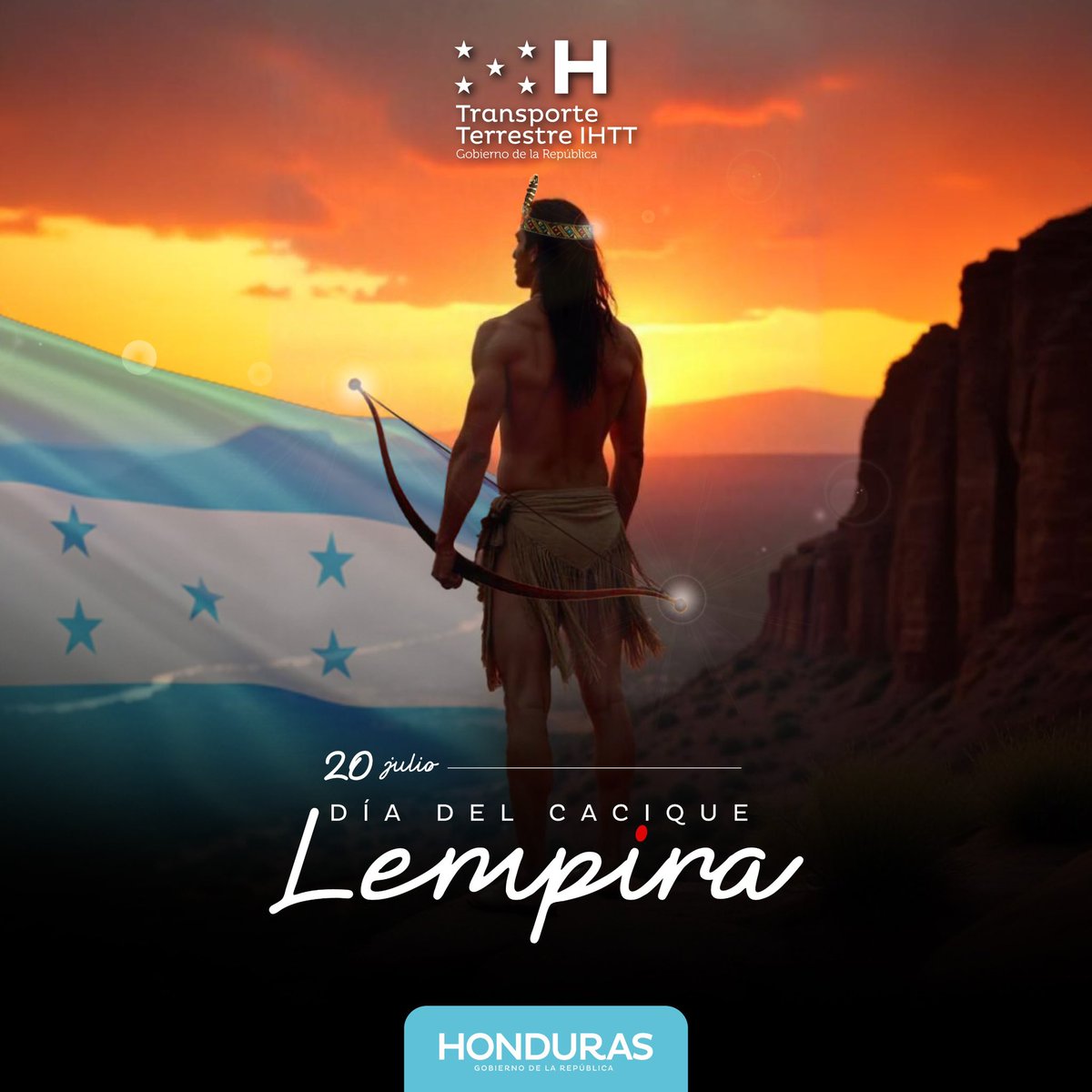 Día del Cacique Lempira 
Este 20 de julio, conmemoramos el valor y la resistencia del gran Cacique Lempira, símbolo de lucha y dignidad para el pueblo hondureño. 🛡️⚔️

Su legado nos recuerda la importancia de defender nuestra identidad, nuestra tierra y nuestras raíces indígenas.