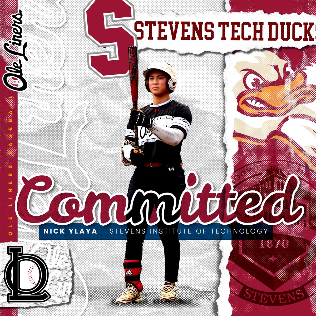 Ole_Liners's tweet image. Congratulations to our 26’ Nick Ylaya @NYlaya2026 on his commitment to Stevens Institute of Technology! Ducks @BaseballStevens have landed a special talent, and we can’t wait to see what the future holds for him both in baseball and academics! @omarino_13 @SSaraullo @CoachG_MD
