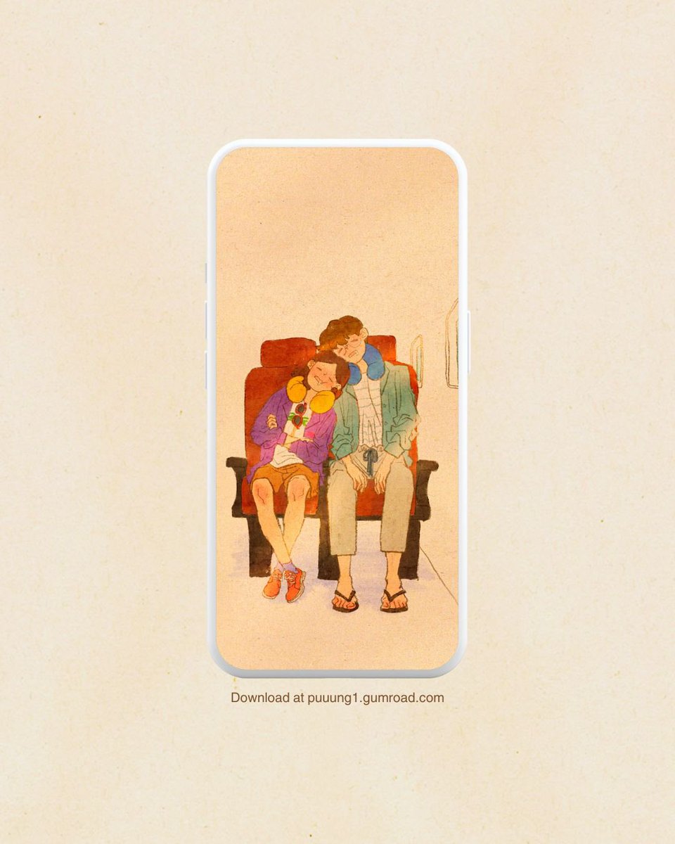 puuung1's tweet image. We fell asleep on the plane, side by side.
Wallpaper: puuung1.gumroad.com
Cards & more: puuung1.redbubble.com