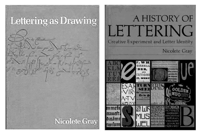 designonething's tweet image. Happy birthday Nicolete Gray. The art scholar, curator, & lettering historian, famous for authoring numerous books on the history of letterforms, was born today in 1911. #typography #designcriticism