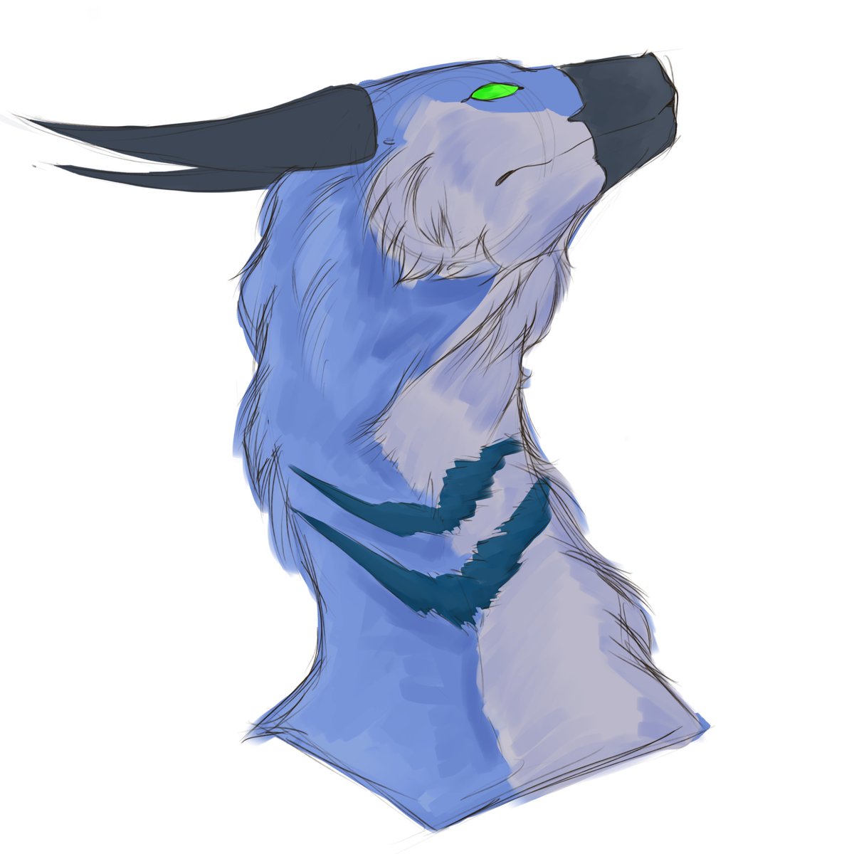 AethyGoob's tweet photo. Doodle for someone on discord + I’m studying a new fur style :3 https://t.co/A2XOdBkykg
