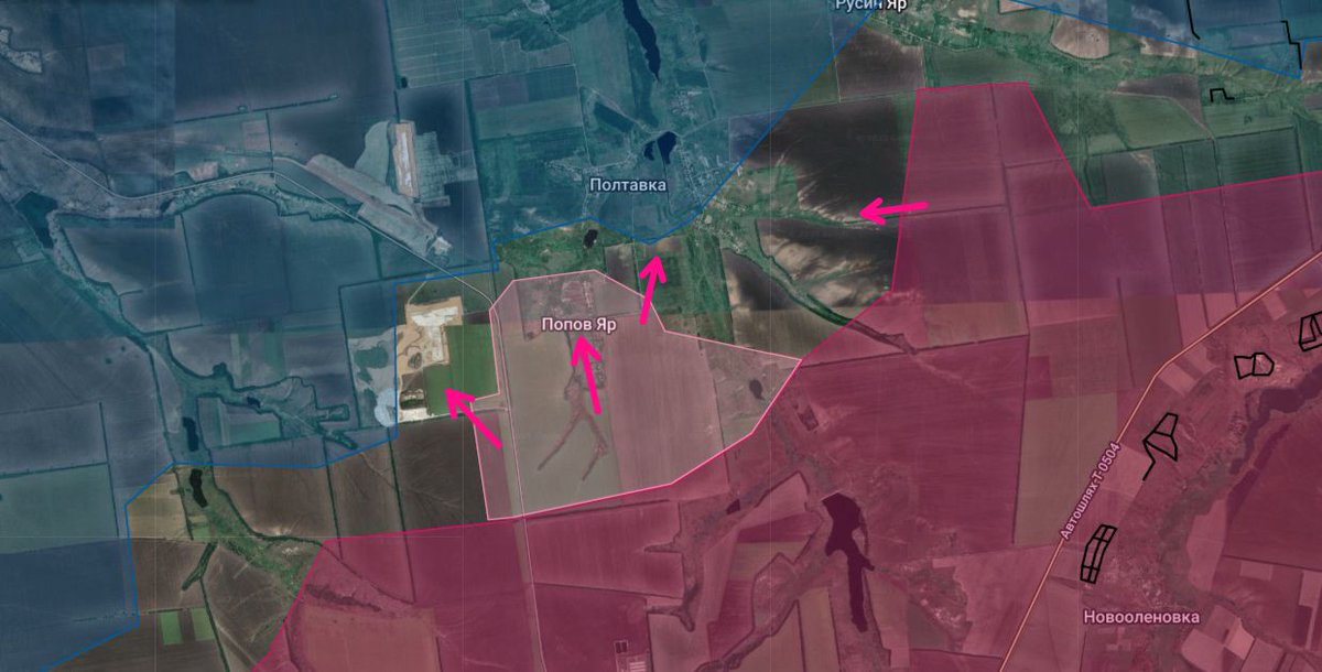 Konstantinovskoye direction. Russian fighters have returned Popov Yar under control. Work is also underway in the direction of the quarries and Popovka.