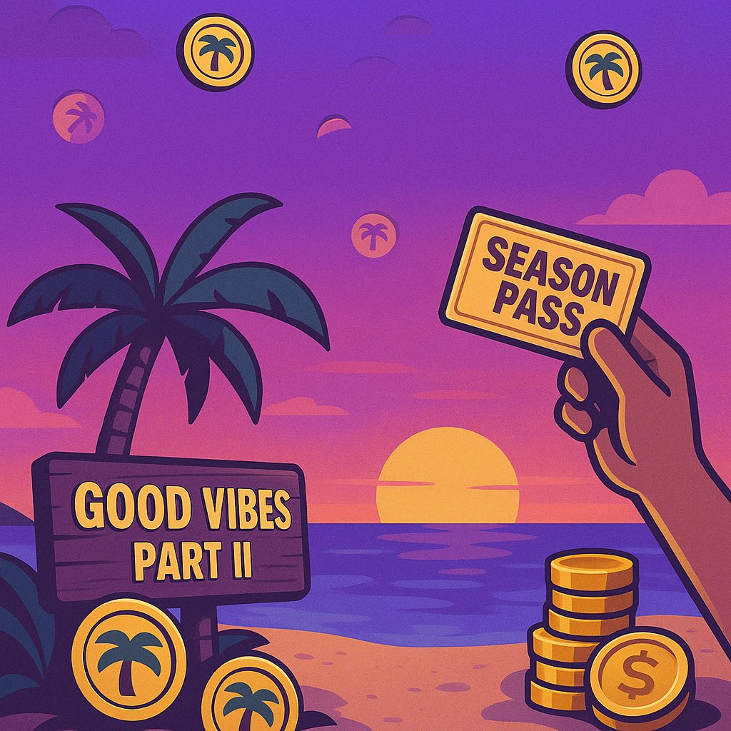 🚨 Less than 24 hours left to collect 270 🌴 in 🏖 Good Vibes Season: Part II and earn a FREE Season Pass for next season!

🏆Top 3 🌴 collectors will also split an XPM prize pool!

🚀Start stacking now at  xpmarket.com/season to climb the leaderboard!