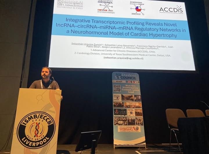iscb_scs's tweet image. 📣 RNA isn’t done surprising us‼️
Thank you Sebastian Urguiza-Zurich for shedding light on "New layers of the lncRNA–circRNA–miRNA–mRNA networks" uncovered in cardiac hypertrophy models at #SCS2025🙌🏻