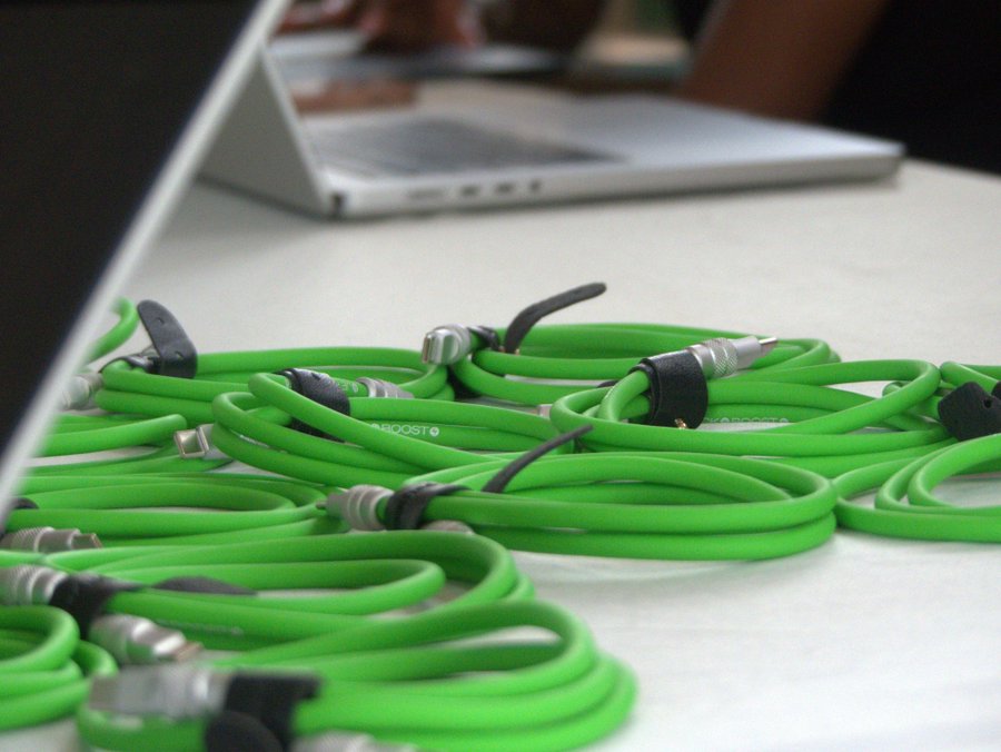 Swag items from Jetpack displayed at WordCamp Masaka 2025