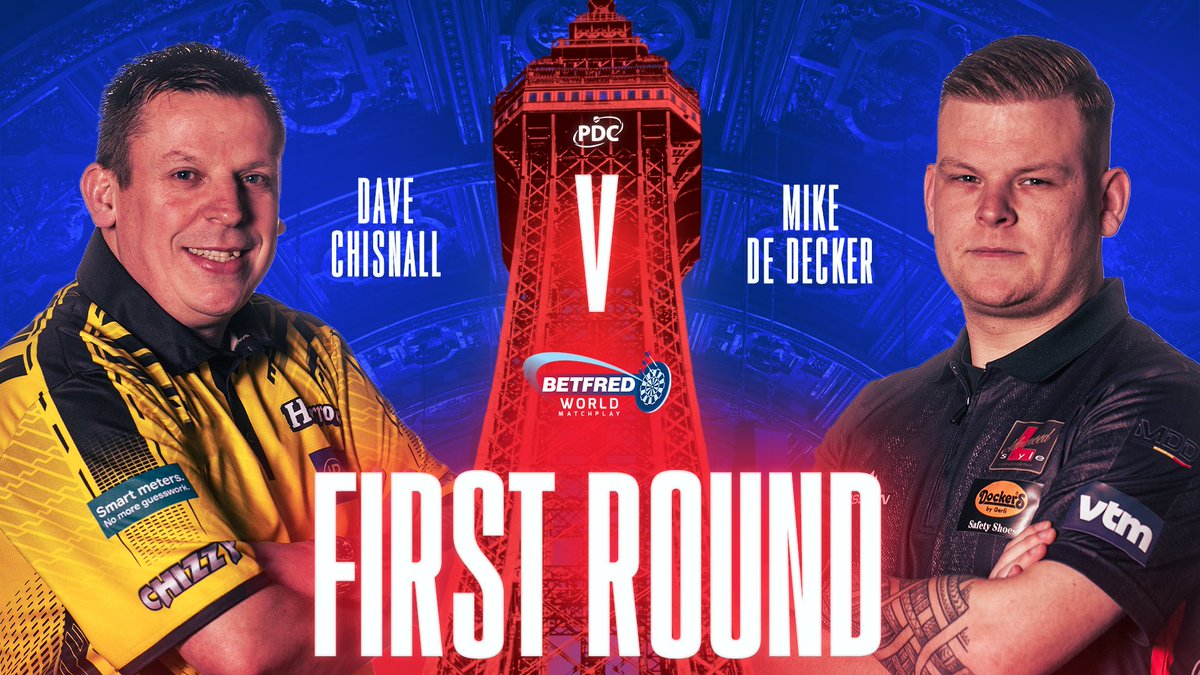 #WorldMatchplay Round 1️⃣!
<a href="/ChizzyChisnall/">Dave Chisnall</a> v Mike De #Decker