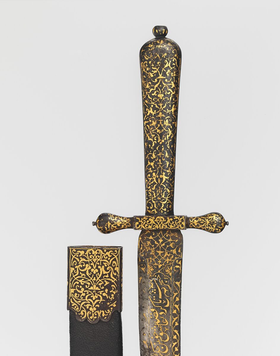 heartefact's tweet image. dagger with sheath.
mid-16th century.
