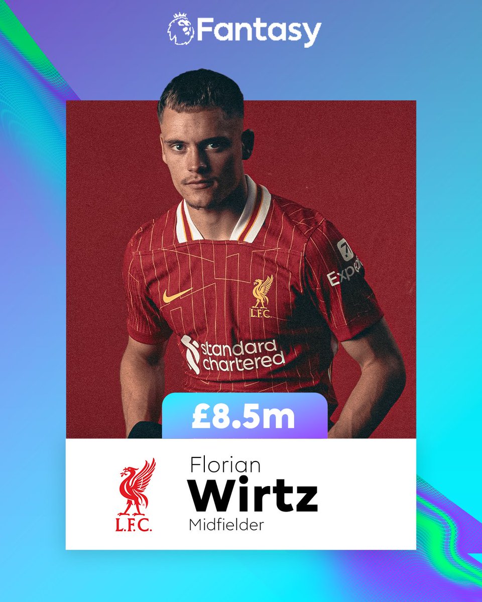 OfficialFPL's tweet image. The first midfielder price reveal of #FPL 2025/26, as chosen by our WhatsApp followers 💫
Florian Wirtz is coming in at £8.5m!