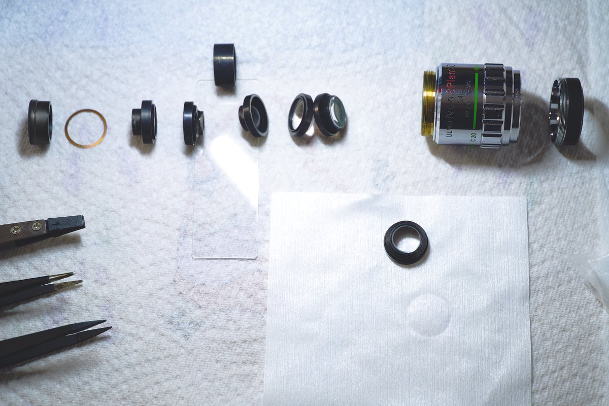 Front lens fell out today🧐

Glue lost its strength, inside the tube two more lenses were out of place. The quality of the 20x lens has continued to degrade over the last few weeks, clearly this was the reason.

Hope my other objectives don't get the same problem. From the 80s