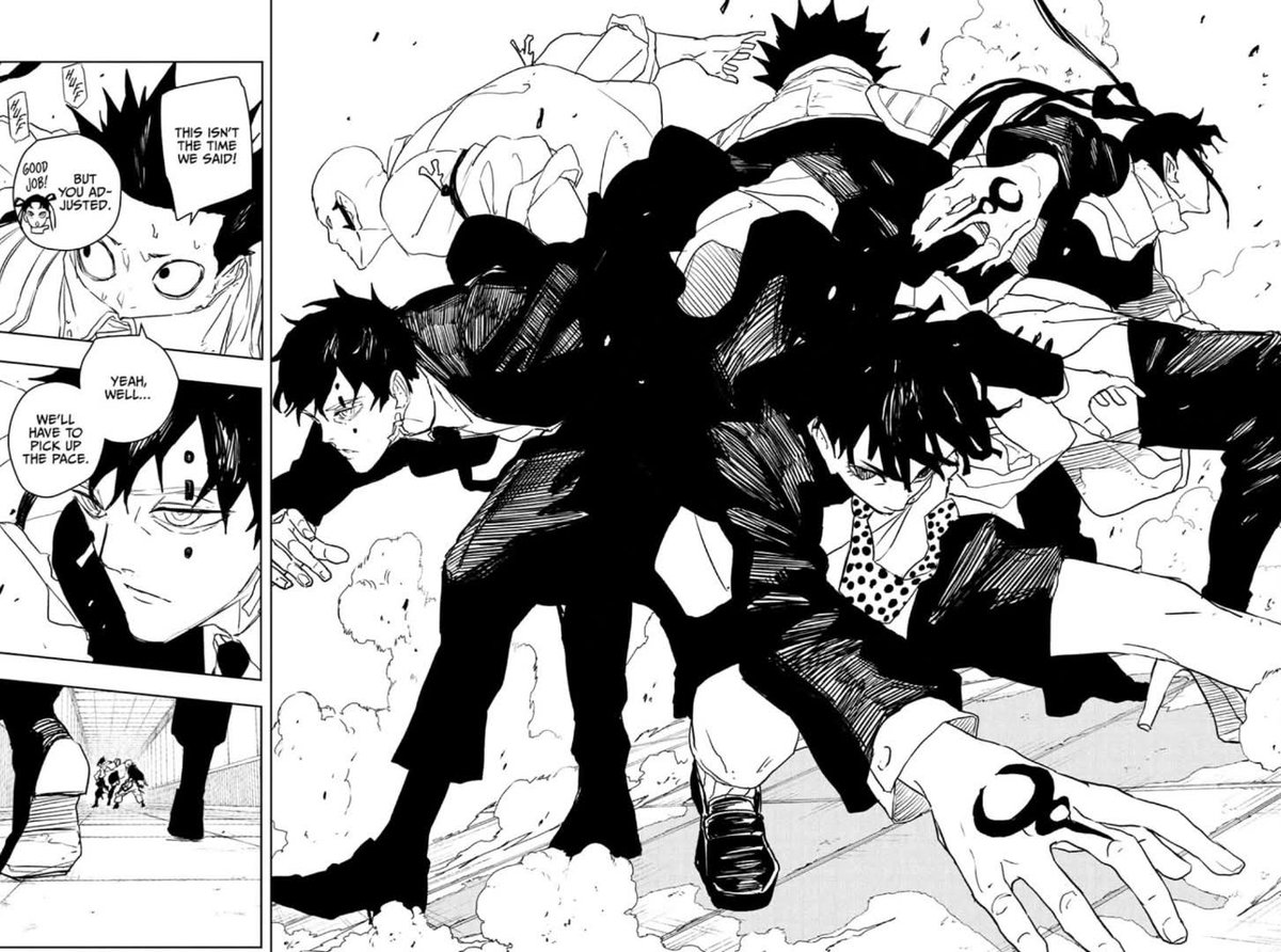 ChosoRokuhira's tweet image. Y así tenemos a todos los miembros del grupo antagonista, espero que no venda humo este equipo, aunque Hokazono no ha vendido humo con sus villanos....
Bueno, excepto por uno 🤫
#KAGURABACHI86
#カグラバチ