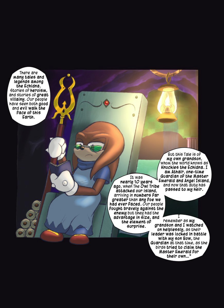 JamesSt450's tweet image. I said it before and I'll say it again: Knuckles could not have been the last of his kind in his childhood, someone who raised him like Athair had to have existed. If Knuckles had grown up on the island by himself, he wouldn't be able to read, write, or speak. He'd be feral.