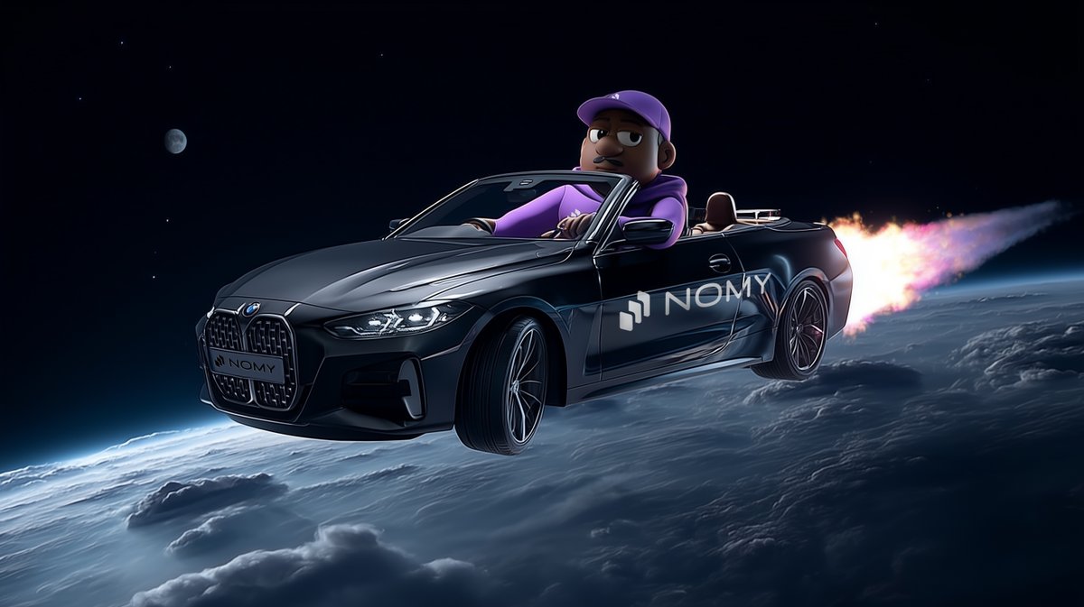 NomyFinance's tweet image. Propel your portfolio to new heights with $NOMY.
The BMW giveaway winner will be announced soon, get your entries before the snapshot 🌕⚡️