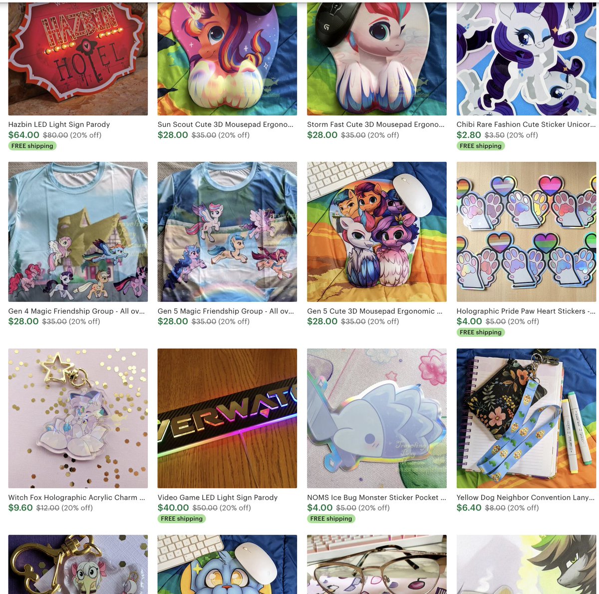 MLPFIMTPM's tweet image. There&apos;s only a few things left - and I&apos;ll be taking down everything this coming week to send off to Spice and Neon to finish clearing out at @TrotCon - if you want to grab it online do it now! etsy.com/shop/LetYourAr…