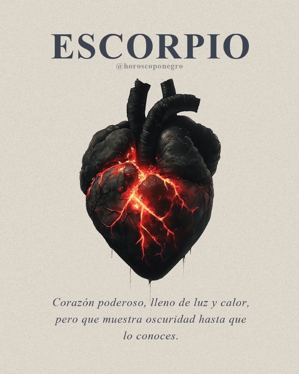 Así es realmente el corazón de Escorpio ❤️‍🔥