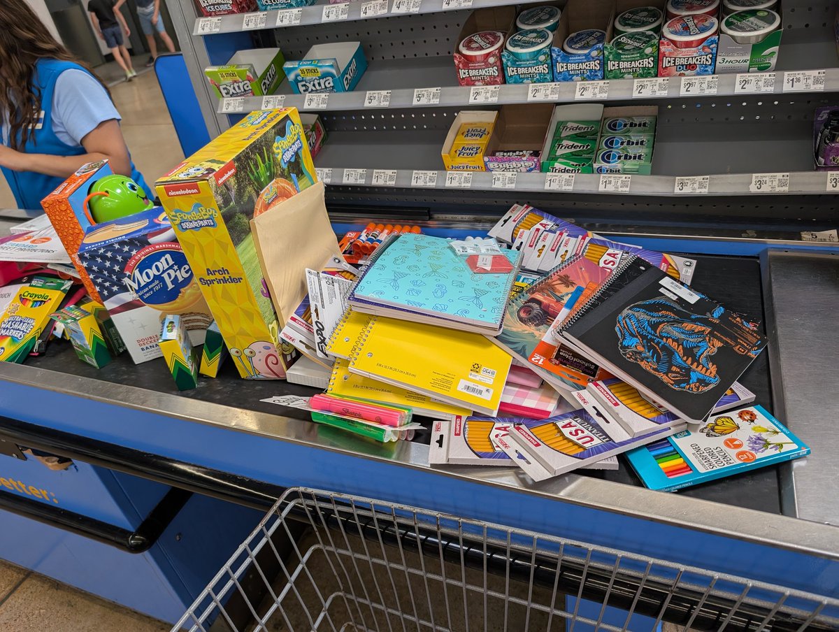 BBQBryan's tweet image. We were able to sneak in some water toys, Texas-opoly, and banana @MoonPie for the grandkids school supplies. 
Gotta have some fun on the last few weekends before school!