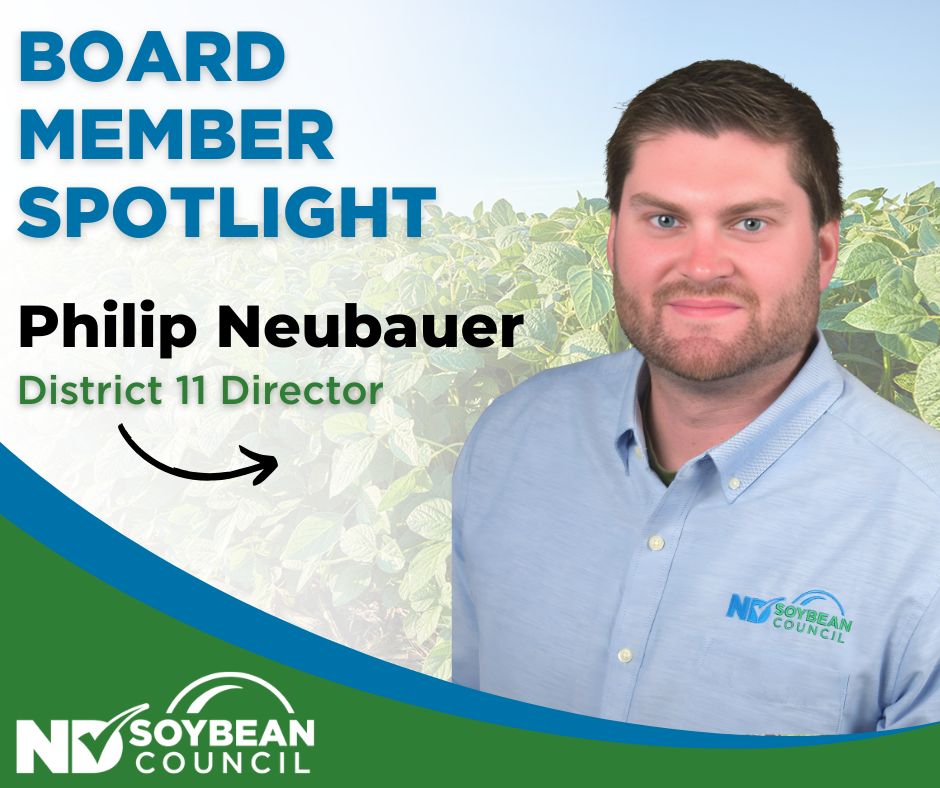 NDSoybean's tweet image. Board Member Spotlight! 🌱
Philip Neubauer farms near Bottineau and represents soybean producers across 13 counties in northwest North Dakota as the District 11 Director on the North Dakota Soybean Council.
Philip serves on the NDSC Outreach and Education Committee, helping…