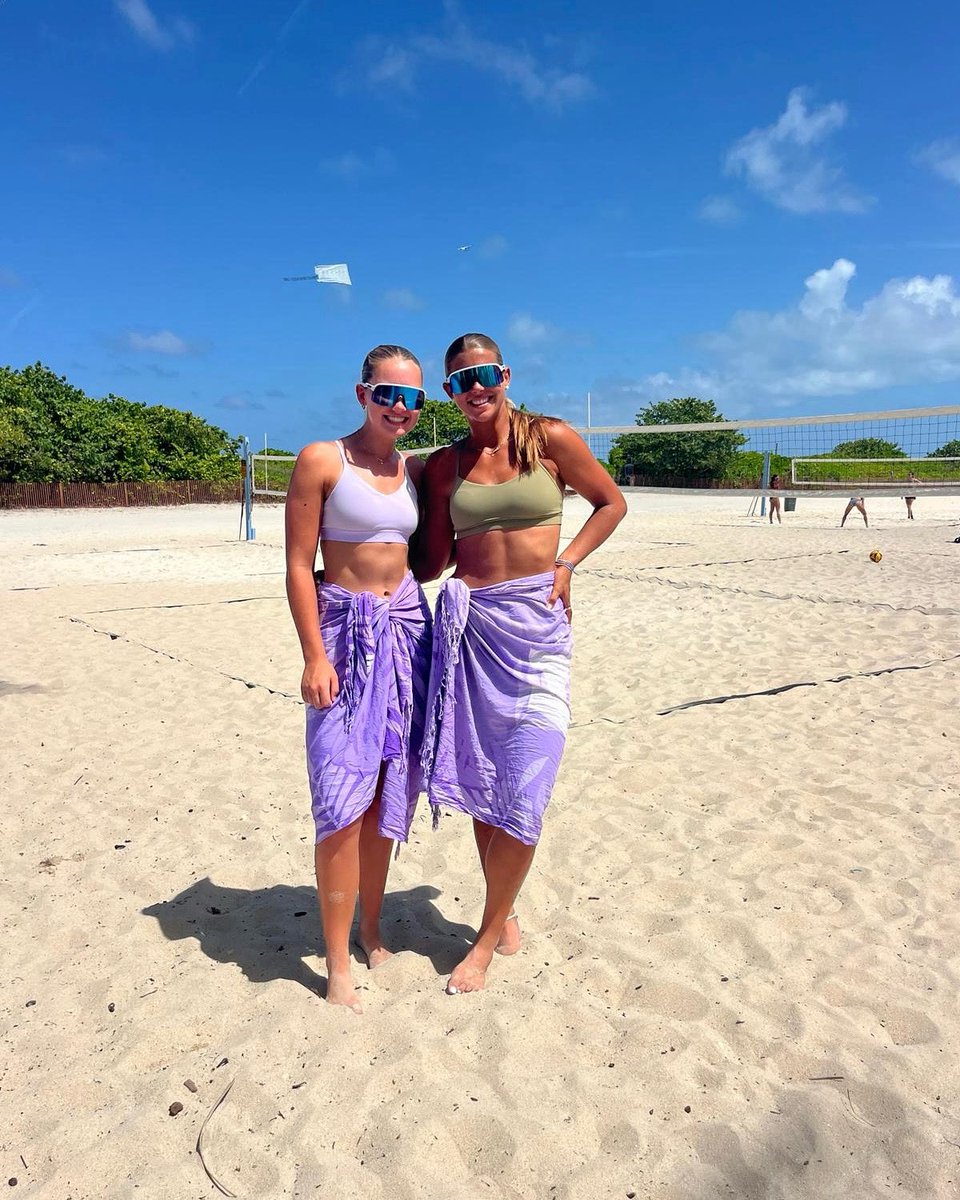 TCUBeachVB's tweet image. Congrats to Morgan Williams and Olivia Clines on finishing fifth at the AVP Next Tournament in Miami!