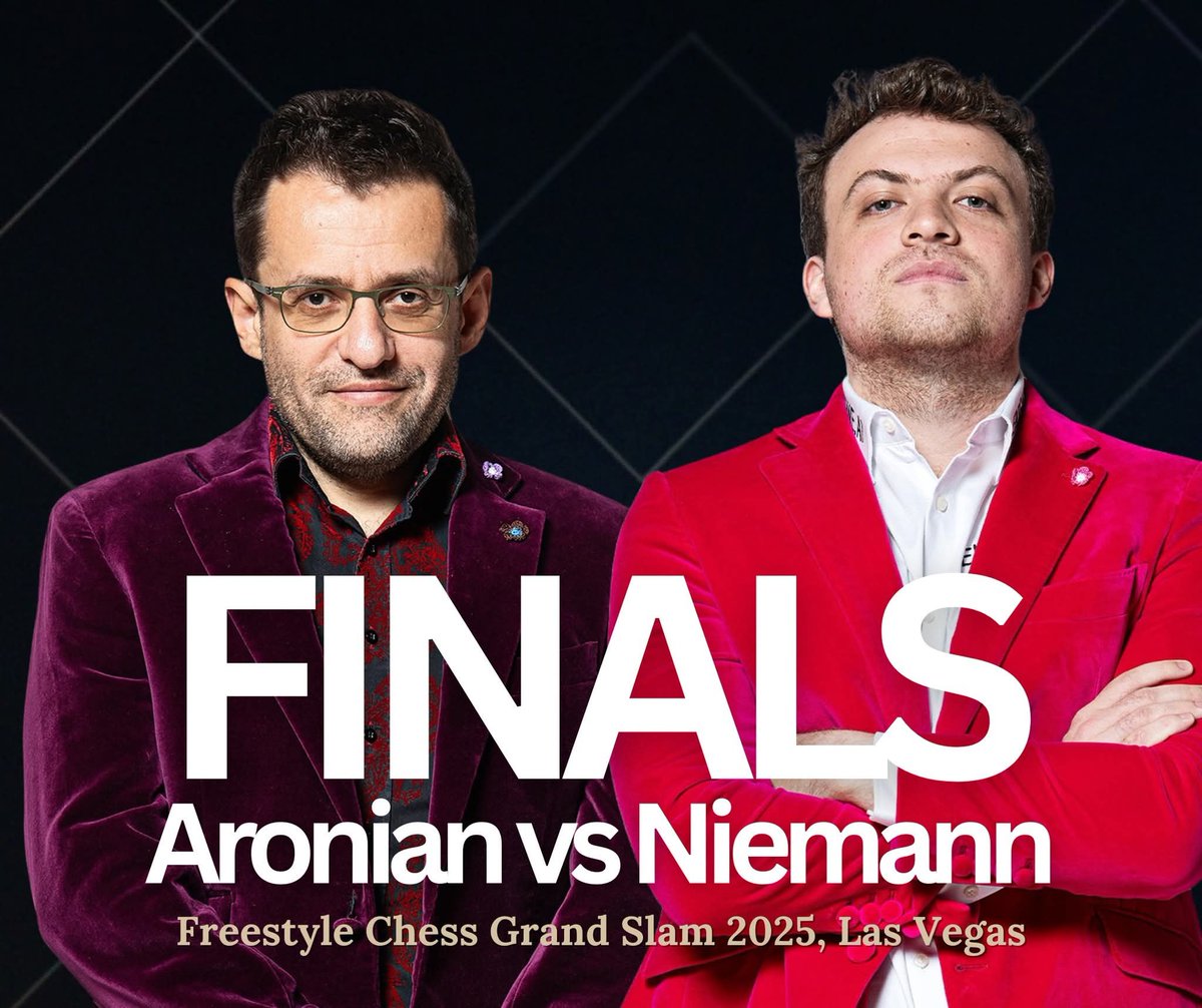 It's Hans vs. Aronian in the Finals!
 🏆 A shock matchup nobody predicted. Aronian's on a heater, and Hans silenced the doubters. They fought their way to the top! 🔥
#Freestylechess
Who takes the crown? 👇