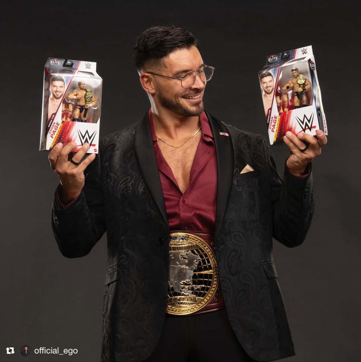 RingsideC's tweet image. Ethan Page 🤝 Ethan Page 🤝 Ethan Page
Repost @OfficialEGO
I re-wore my NXT Title Win attire for the Falls Count Anywhere Match (the same attire as the @Mattel action figure) at #NXTGAB
With the soul purpose of increasing the value of this collectible. Improving the economy…