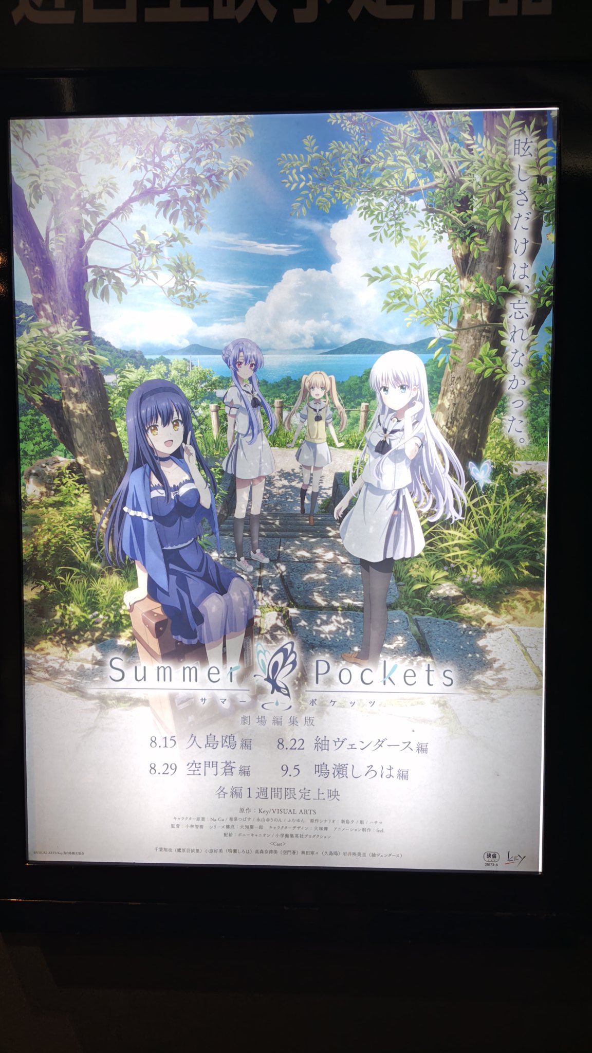Summer Pockets サマポケ 映画 紬編 蒼編 しろは編 入場者特典