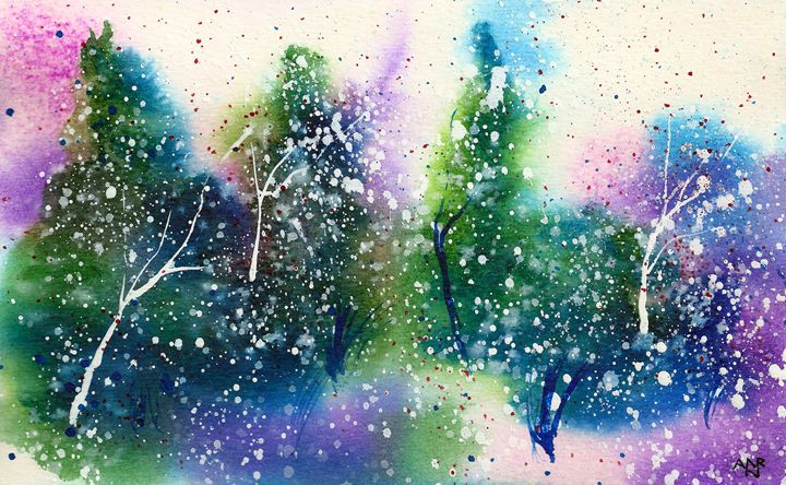 Art of the Day: "Holiday Card 16". Buy at: ArtPal.com/nelsonmakesart…
