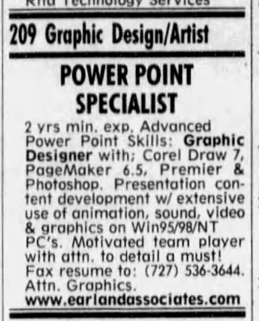 designonething's tweet image. Tampa Bay Times
St. Petersburg, Florida
Friday, July 20, 2001