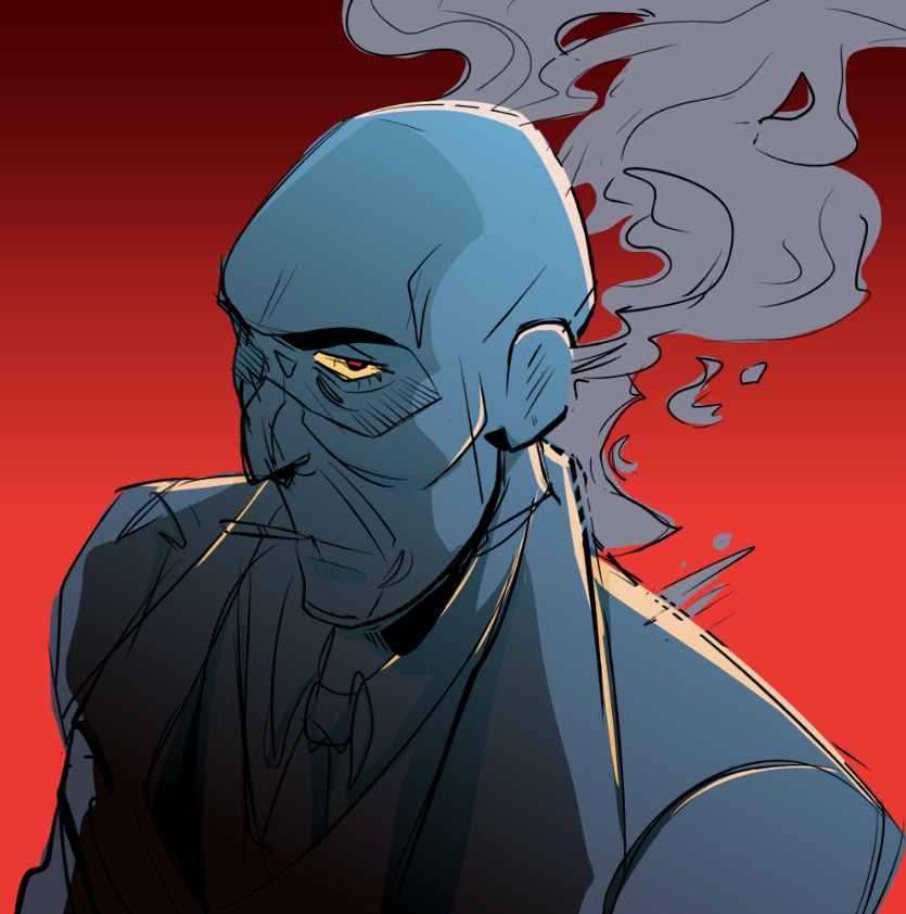 DeadDawggs's tweet image. I colored it in because I was bored and also-- wanted to see what this would look like...
Perhaps should have went with RED?
Anways- Le Spy!