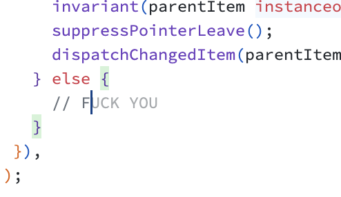 ryanflorence's tweet image. Ehh ... was going to say FIXME
I like how ChatGPT's interface matches my language demeanor, but cursor autocomplete does not π
