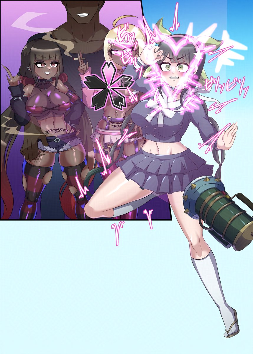 【R18/NSFW】(1/2)ダンガンロンパV3 転子&夢野 黒ギャル・悪堕ち・ビッチ化 