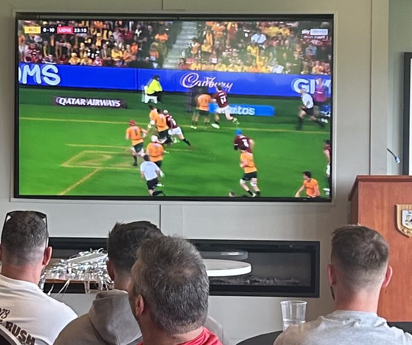 BeattieDoug's tweet image. Great to watch the British and Irish Lions beat Australia yesterday in Pollock Park - home of Lurgan Rugby.