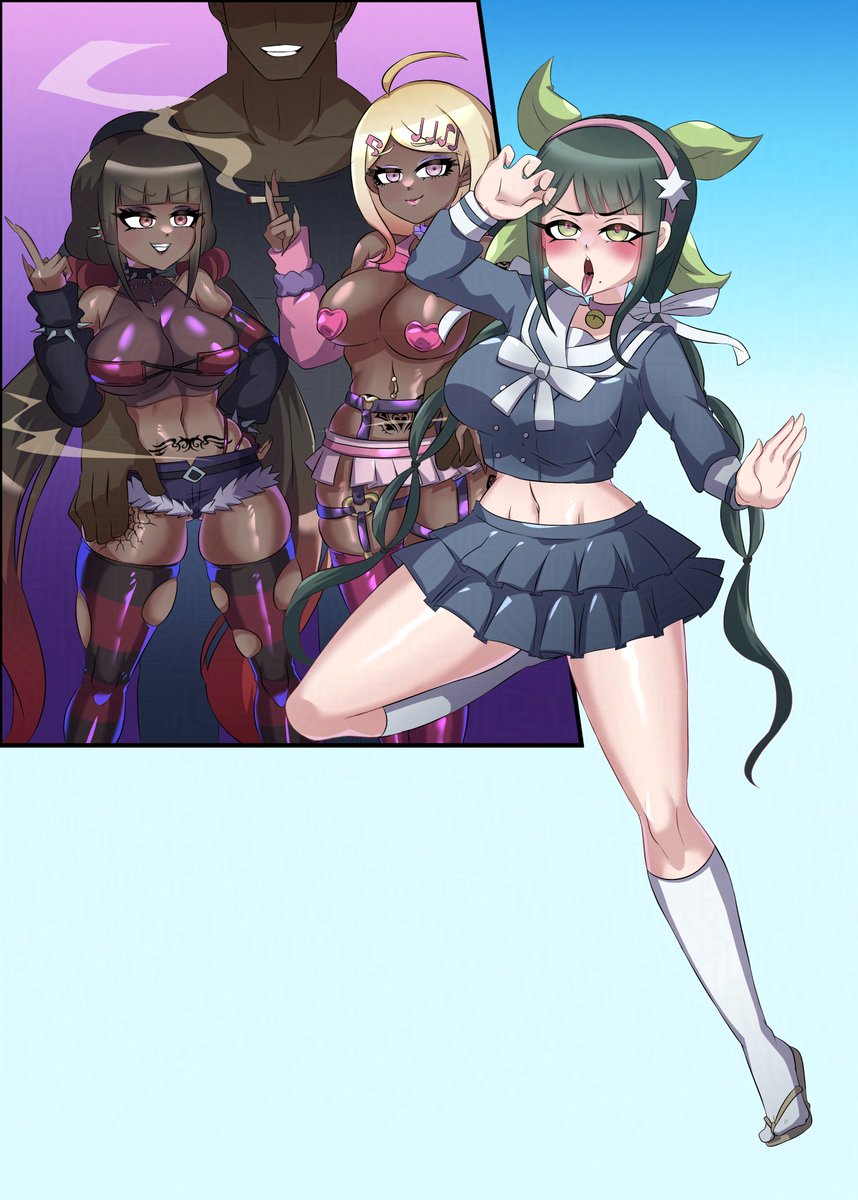 【R18/NSFW】(1/2)ダンガンロンパV3 転子&夢野 黒ギャル・悪堕ち・ビッチ化 