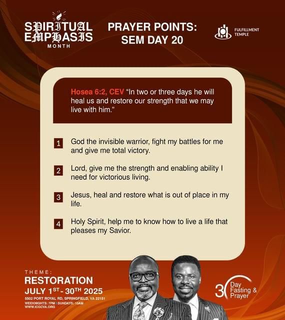 icgcva's tweet photo. God the invisible warrior is fighting your battles for you and restoring what is out of place in your life. https://t.co/nEjth9e2My