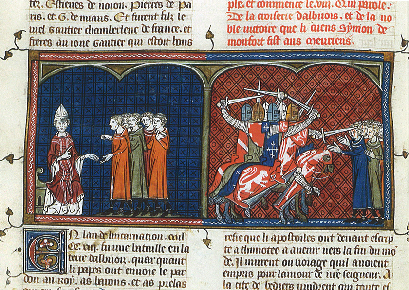 CorbeauDlicieux's tweet image. "Tuez-les tous et Dieu reconnaîtra les siens" (maxime apocryphe)
C'était il y a 826 ans: le 22 juillet 1209, Béziers est mise à sac par les croisés et sa population massacrée dans le cadre de la croisade contre les Albigeois qui doit mettre fin à l'hérésie cathare.