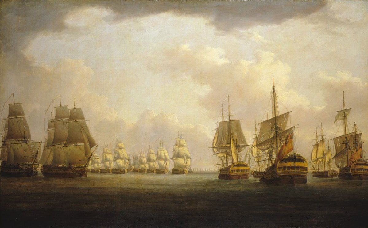 CorbeauDlicieux's tweet image. C'était il y a 220 ans: le 22 juillet 1805 a lieu la bataille du cap Finisterre (Espagne) qui voit la défaite de la flotte franco-espagnole par l'Angleterre. L'amiral Villeneuve doit reculer à Cadix où il est vaincu par Nelson contraignant Napoléon à renoncer à l'invasion de…