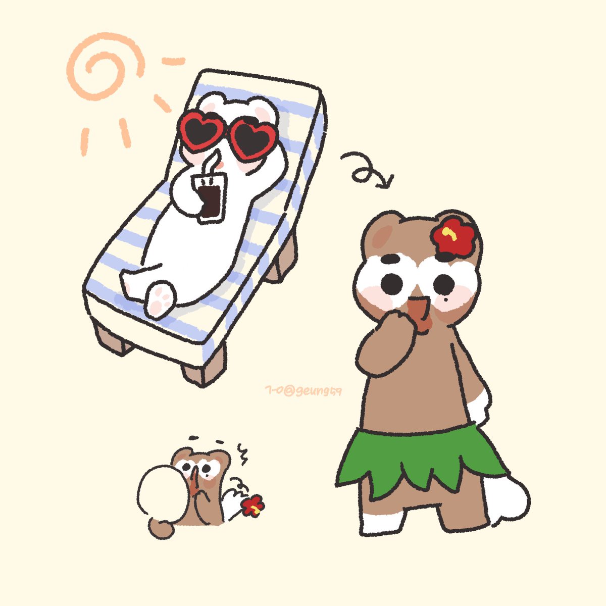 geung59's tweet image. 태닝럿