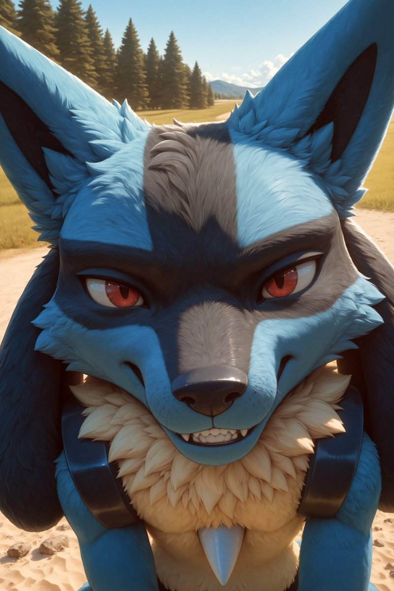 HummunaSlop's tweet image. I need help bruh this lucario is following me around trying to rizz me up😭