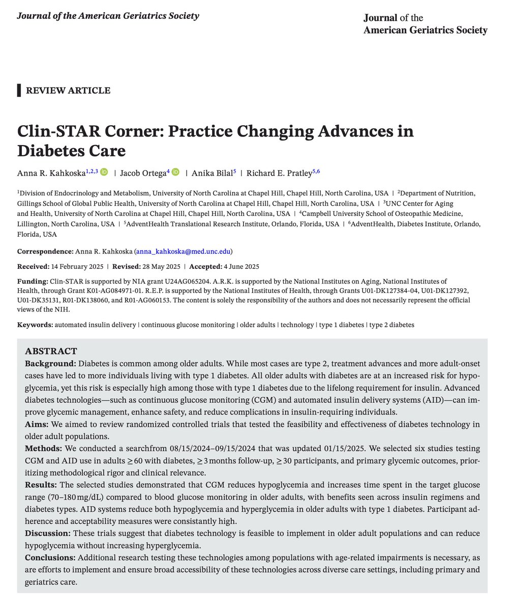 docmaltese's tweet image. "More research is needed to test the feasibility and
efficacy of diabetes technologies in the setting of
age-related impairments and complex health status...".
doi.org/10.1111/jgs.19…
via @AGSJournal