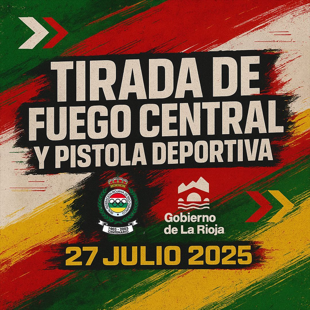 📅 Este domingo 27/07 cerramos temporada con la Tirada de Fuego Central y Pistola Deportiva en Prado Salobre 🎯

Última jornada antes del verano. ¡Vamos a disfrutarla! 🔥

#TiroOlímpico #FuegoCentral #PD #LaRiojaDeporte #FinDeTemporada