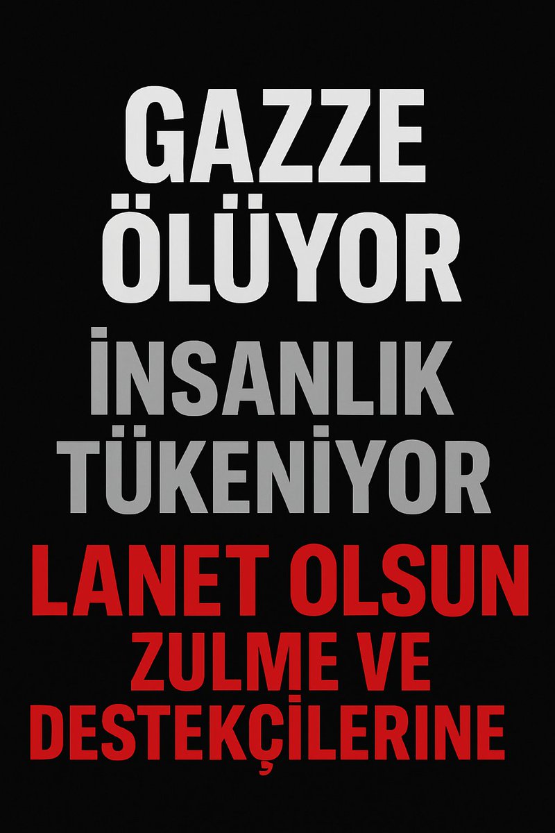 Gazze açlıktan ölüyor...