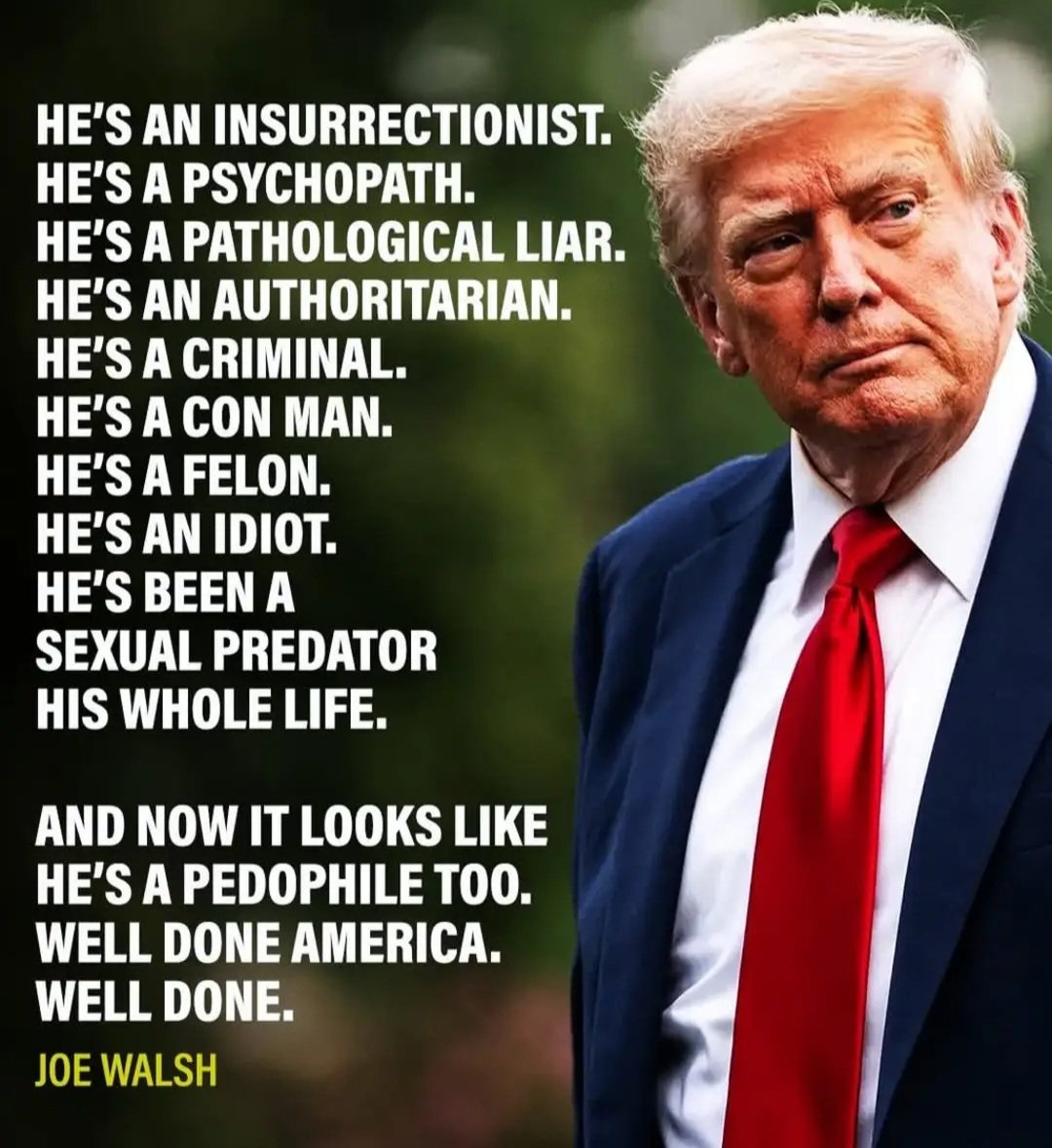 Well done Maga cultists, now live with the consequences #TrumpBelongsInPrison #TrumpPedoFiles #TrumpEpsteinCoverup #TrumpisaNationalDisgrace