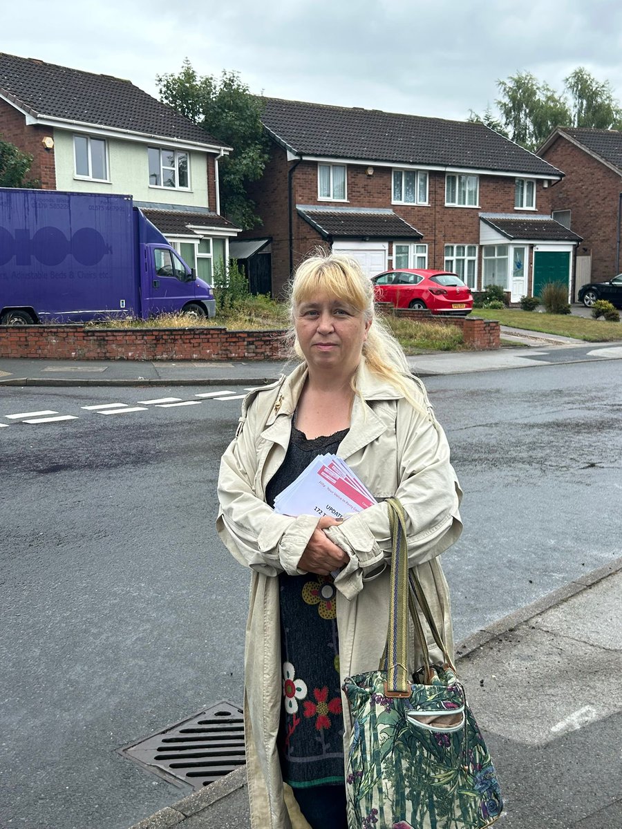 Out and about in Perry Common today talking to residents about the planning application on The Hurstway