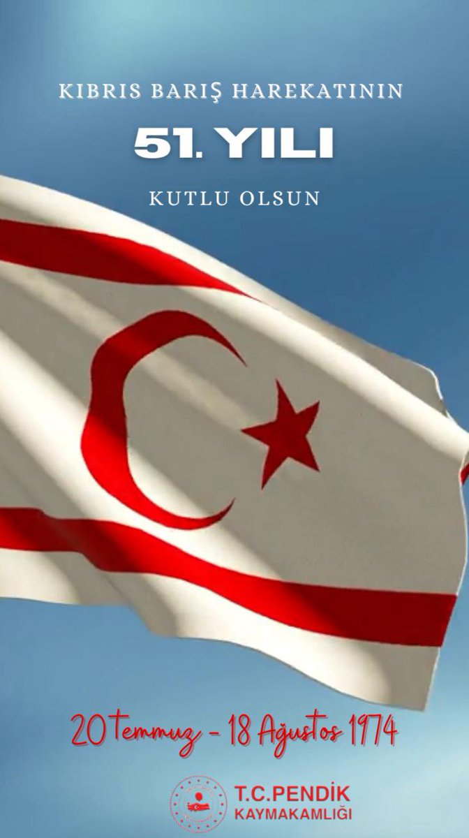 Kıbrıs Barış Harekâtı’nın 51. yıl dönümünde; Yavru Vatan Kıbrıs’ta bağımsızlık ve barış uğruna canlarını ortaya koyan aziz şehitlerimizi ve gazilerimizi rahmet, minnet ve şükranla anıyorum… 🇹🇷
#KıbrısBarışHarekatı
#KKTC