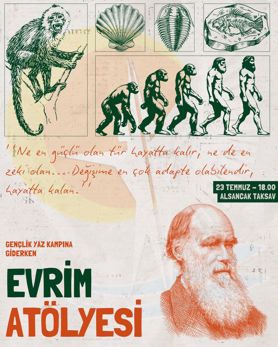 Genç Hayat İzmir (@genchayatizmir) on Twitter photo 22. Gençlik Yaz Kampı'na (<a href="/genclikkampi/">22. Gençlik Yaz Kampı</a>) giderken son atölyemiz olan Evrim Atölyesi ile karşınızdayızzz!
Detaylı bilgi almak için bizimle iletişime geçebilirsiniz... 22. Gençlik Yaz Kampı'na (<a href="/genclikkampi/">22. Gençlik Yaz Kampı</a>) giderken son atölyemiz olan Evrim Atölyesi ile karşınızdayızzz!
Detaylı bilgi almak için bizimle iletişime geçebilirsiniz...