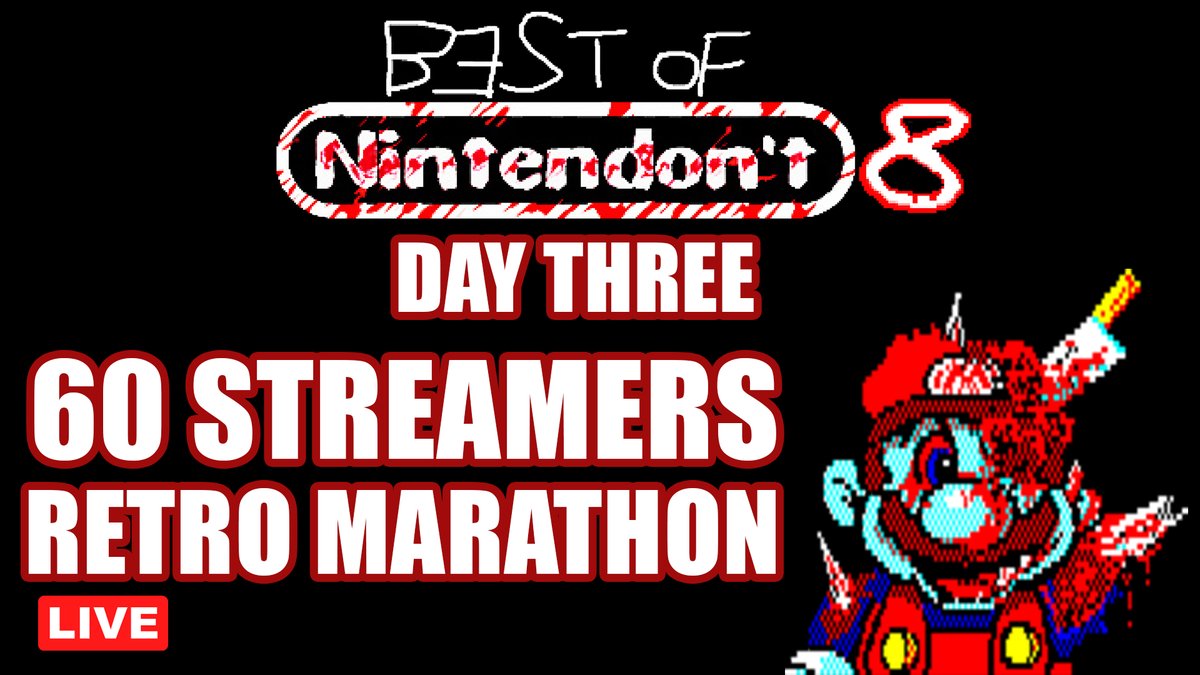 Best of Nintendon't 8 ENDS: DAY THREE

Obscure games.
A retrogaming marathon event.

live now twitch.tv/goati_