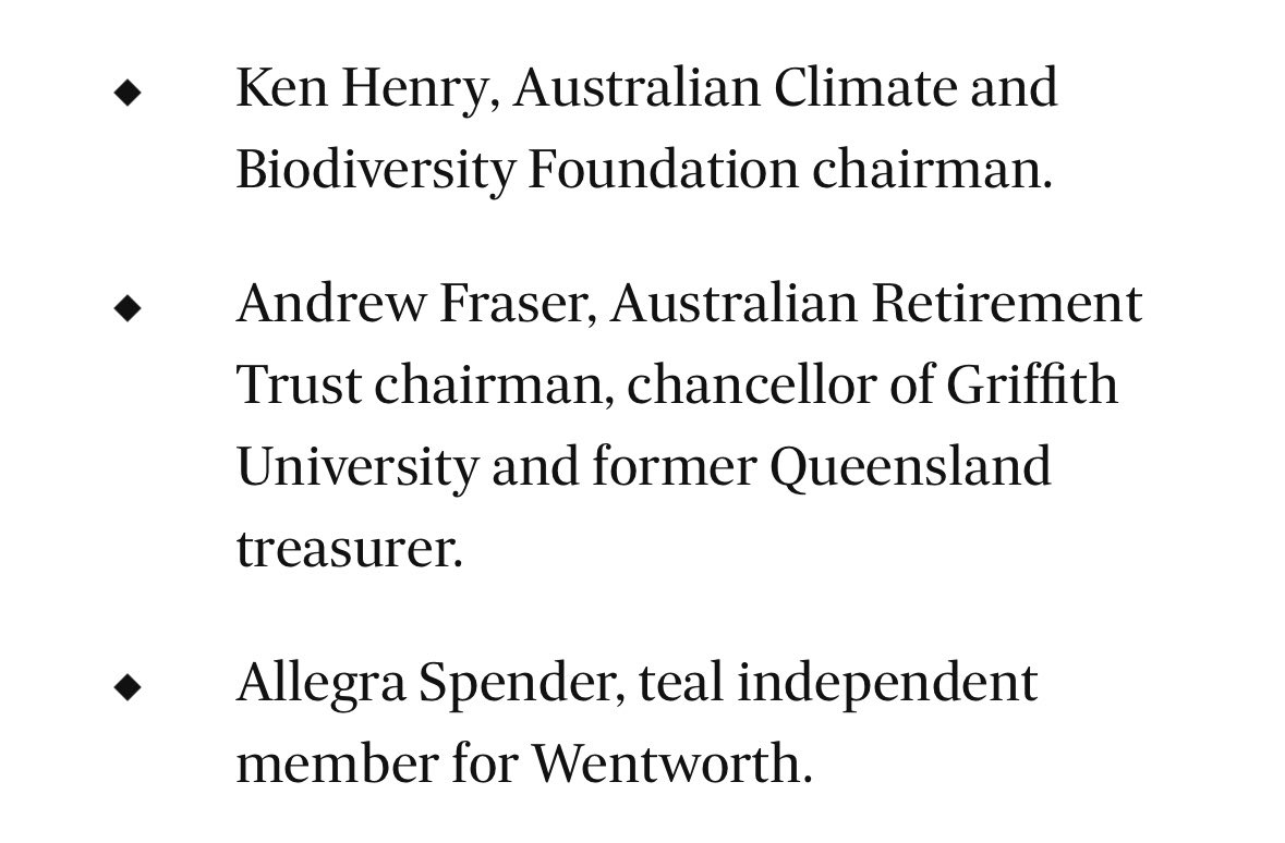 FredPawle's tweet image. Here are just three of the bureaucrats, technocrats, grifters and elitists who have been invited to the federal government’s productivity circle-jerk next week. Reckon they have any idea how to run a business or help ordinary people?